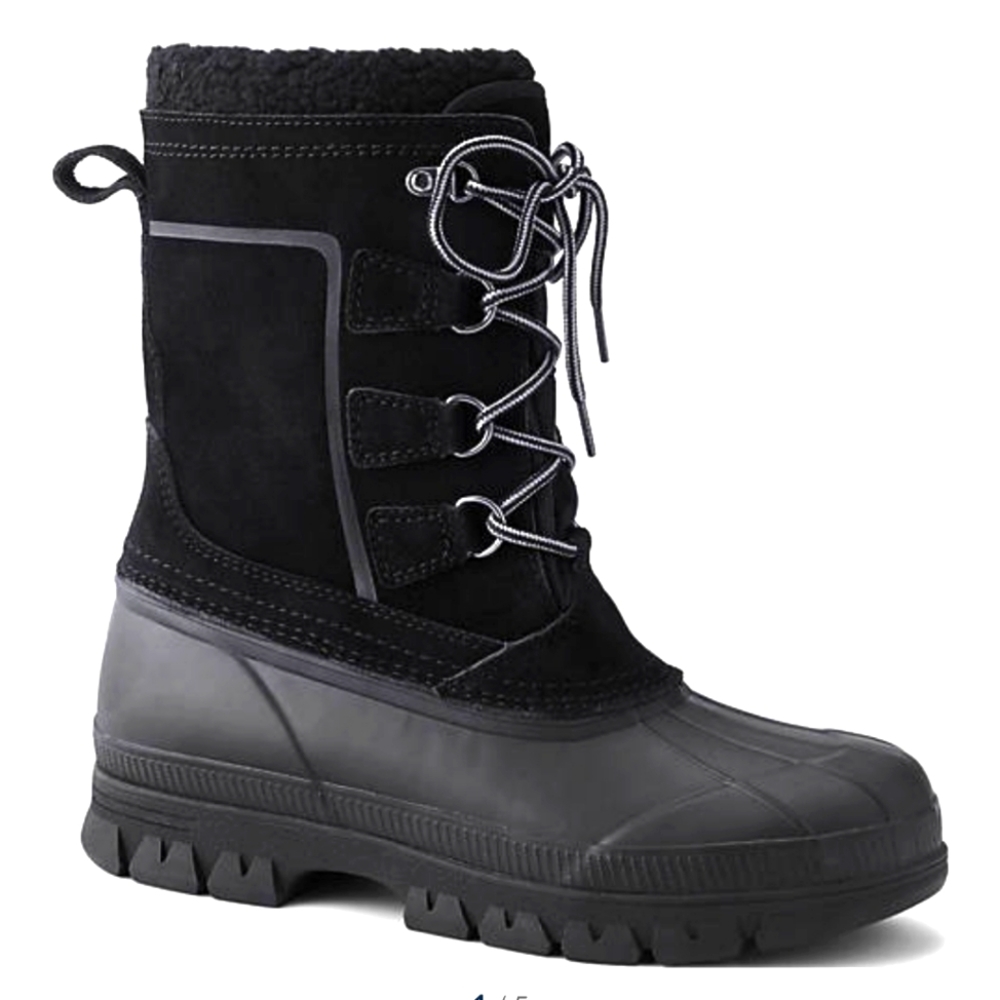 MENS LANDS END INSULATED WORK BOOTS